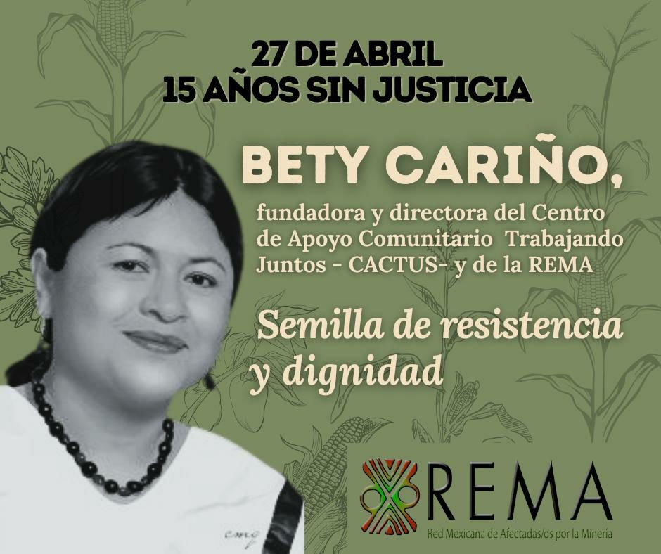 Bety Cariño, raíz viva de nuestra lucha